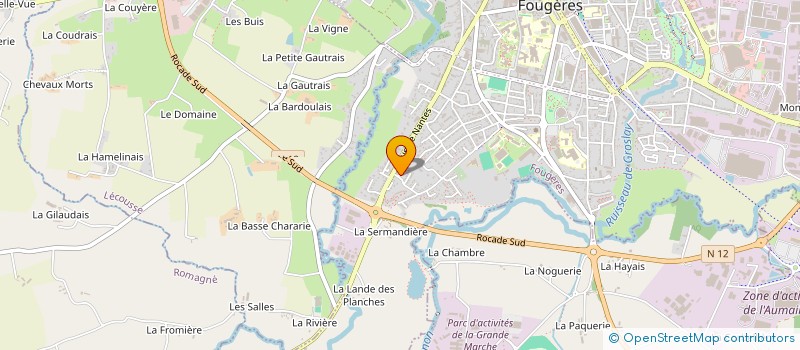 localisation de l'entreprise SIMEL  FOUGERES