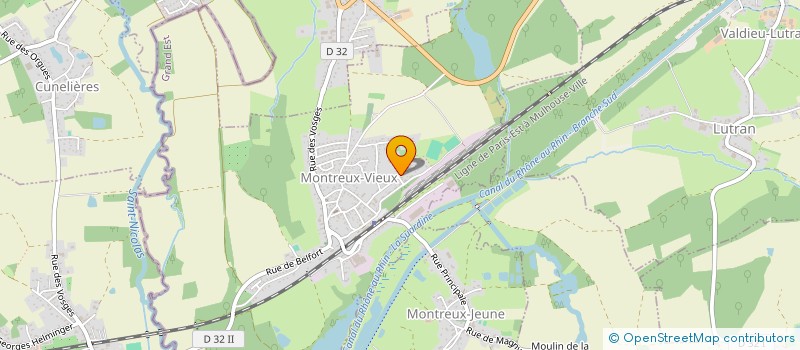 localisation de l'entreprise SIMEOS  MONTREUX-VIEUX