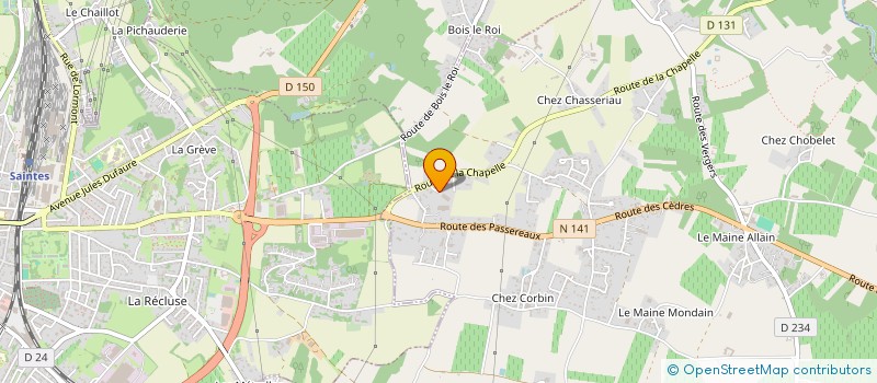 localisation de l'entreprise SIMEP à CHANIERS