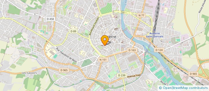 localisation de l'entreprise SIMETAL à AUXERRE