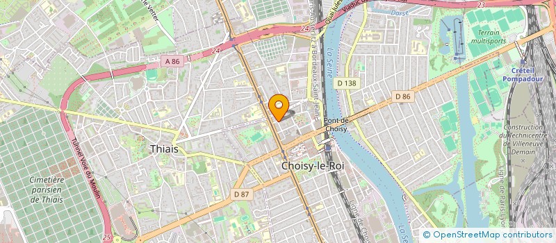 localisation de l'entreprise SIMEX à CHOISY-LE-ROI