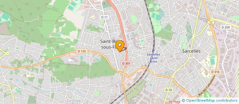 localisation de l'entreprise SIMEX FRANCE SA à SAINT-BRICE-SOUS-FORET