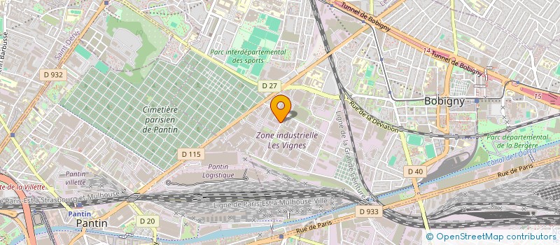 localisation de l'entreprise SIMEXAL à BOBIGNY
