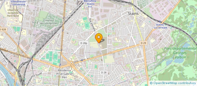 localisation de l'entreprise SIMEXAL à STAINS