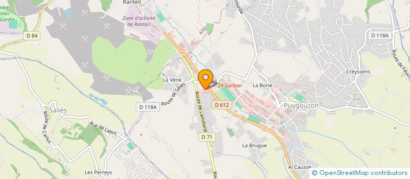 localisation de l'entreprise SIMEXY-I à PUYGOUZON