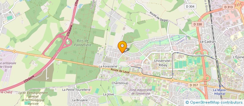 localisation de l'entreprise SIMFRA  LE MANS