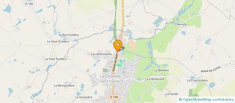 localisation de l'entreprise SIMFRAN  LA CHAPELLE-SAINT-LAURENT