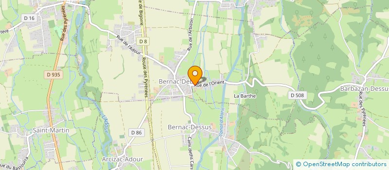 localisation de l'entreprise SIMIAN-VIGNES à BERNAC-DEBAT