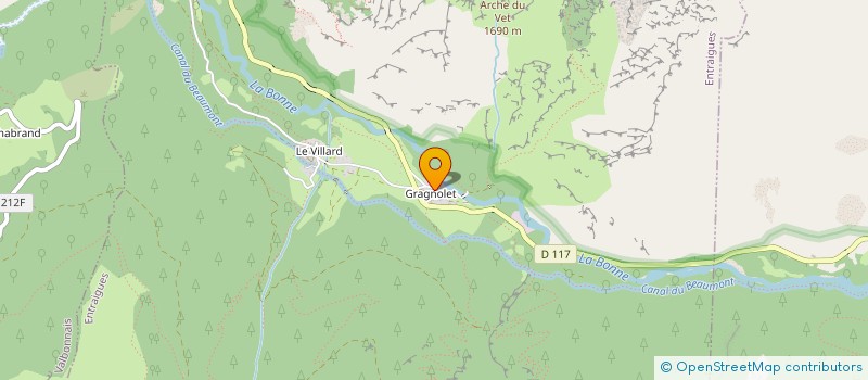 localisation de l'entreprise SIMIAND IMMO  ENTRAIGUES