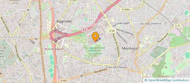 localisation de l'entreprise SIMIC à BAGNOLET