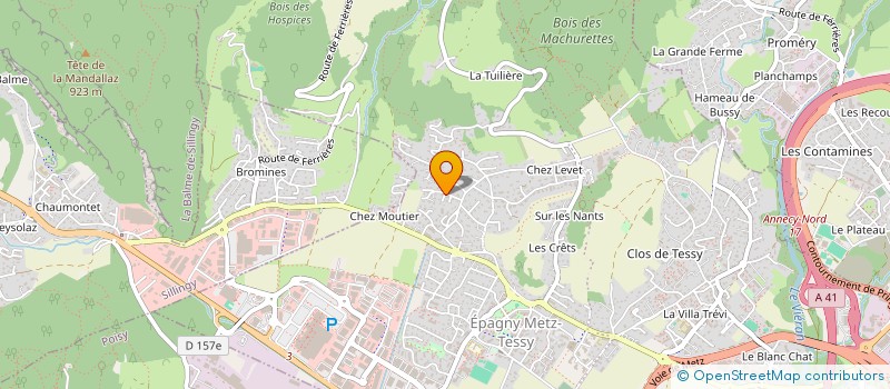 localisation de l'entreprise SIMILAN  EPAGNY METZ-TESSY