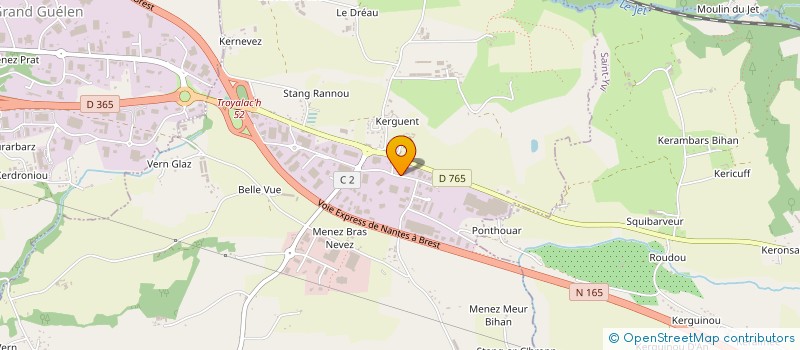 localisation de l'entreprise SIMINOX à SAINT-EVARZEC