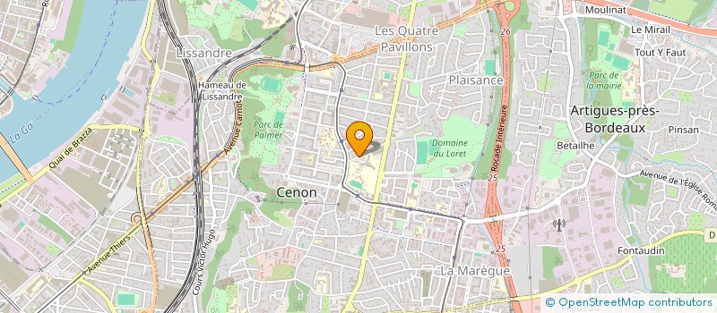 localisation de l'entreprise SIMIZY  CENON