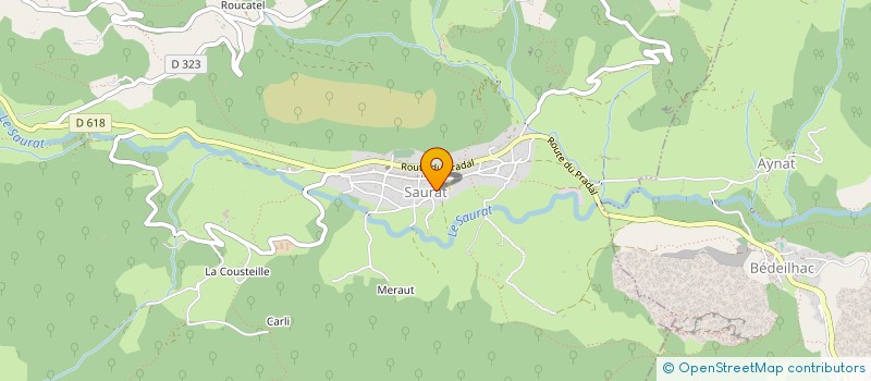 localisation de l'entreprise SIMKANOFF à SAURAT