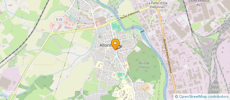 localisation de l'entreprise SIMLOJU  ALLONNES