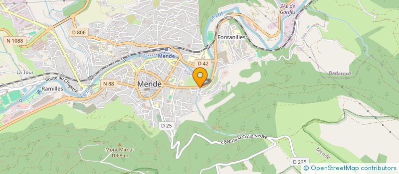 localisation de l'entreprise SIMMENTAL LOZERE  MENDE