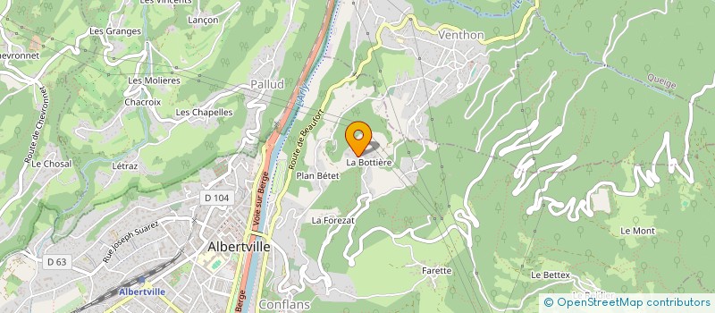 localisation de l'entreprise SIMMS  ALBERTVILLE