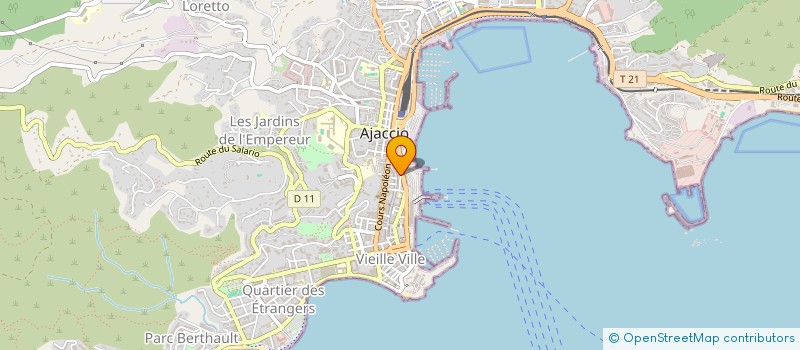 localisation de l'entreprise SIMO à AJACCIO