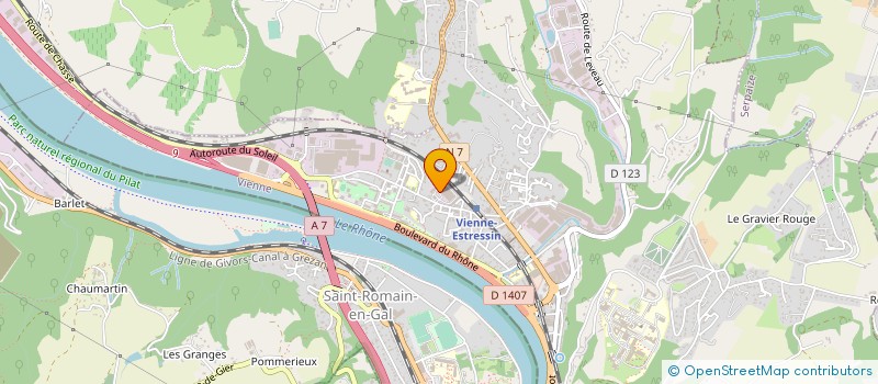 localisation de l'entreprise SIMO  VIENNE