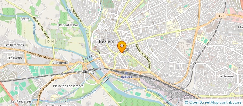 localisation de l'entreprise SIMO MARKET  BEZIERS