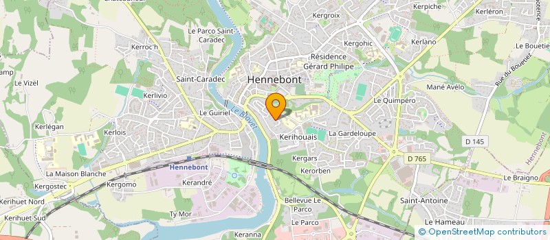 localisation de l'entreprise SIMO92  HENNEBONT