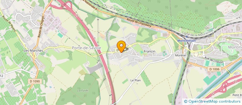 localisation de l'entreprise SIMOCS  LA CHAVANNE