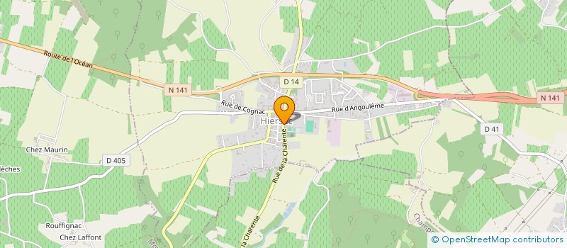 localisation de l'entreprise SIMON 3A  HIERSAC