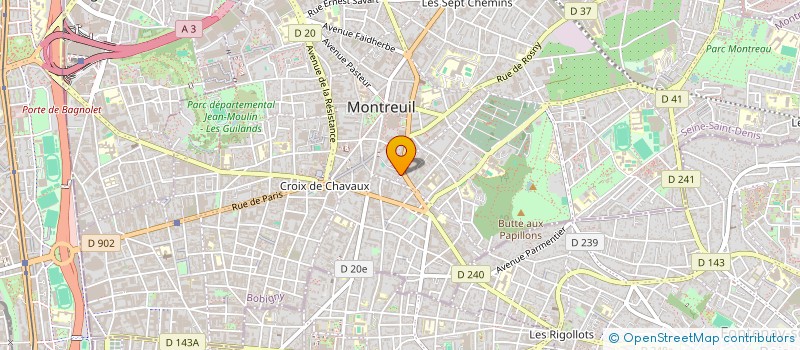 localisation de l'entreprise SIMON à MONTREUIL