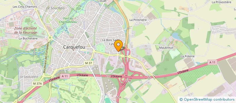 localisation de l'entreprise SIMON à CARQUEFOU