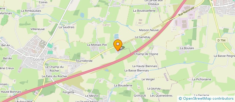 localisation de l'entreprise SIMON  SAINT-AUBIN-DU-CORMIER