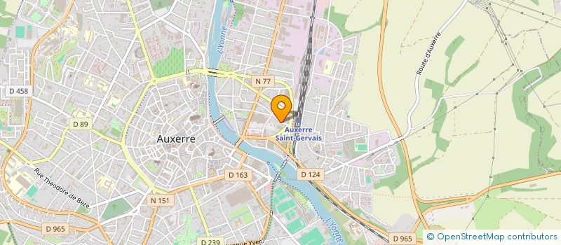 localisation de l'entreprise SIMON à AUXERRE