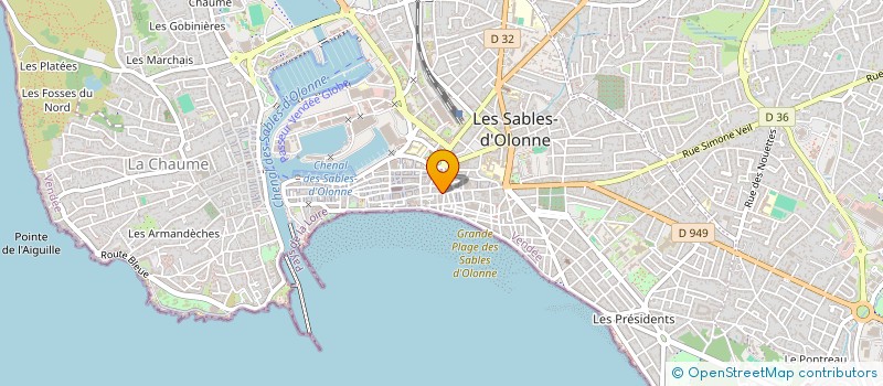 localisation de l'entreprise SIMON à LES SABLES D'OLONNE