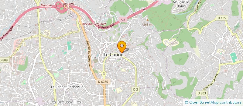 localisation de l'entreprise SIMON à LE CANNET