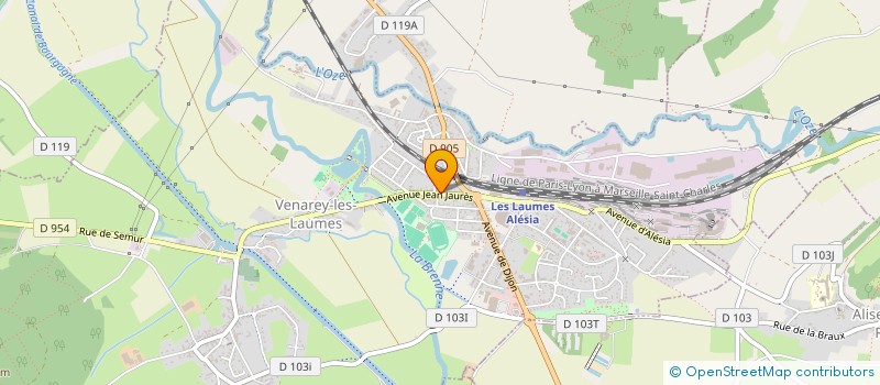 localisation de l'entreprise SIMON AUDITION  VENAREY-LES-LAUMES