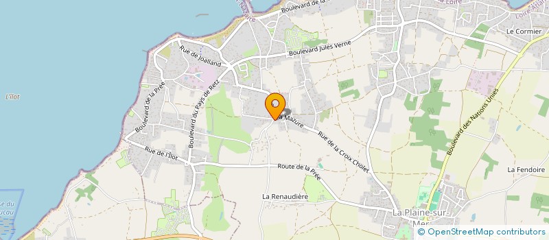 localisation de l'entreprise SIMON BITARD à LA PLAINE-SUR-MER