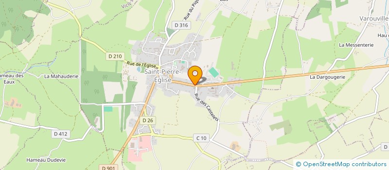 localisation de l'entreprise SIMON CLEMENT IMMOBILIER  SAINT-PIERRE-EGLISE