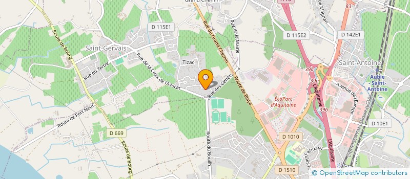 localisation de l'entreprise SIMON-DANE  SAINT-GERVAIS