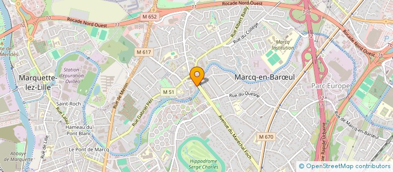 localisation de l'entreprise SIMON DE CYRENE LILLE METROPOLE à MARCQ-EN-BARŒUL