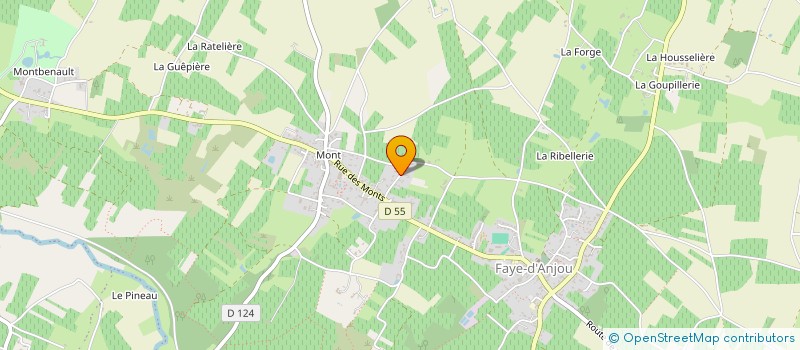localisation de l'entreprise SIMON ET LENAIG BATARDIERE à BELLEVIGNE-EN-LAYON