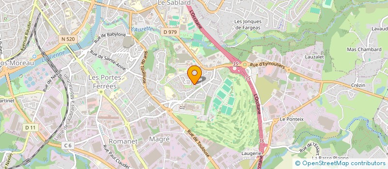 localisation de l'entreprise SIMON ET PAQUERETTE à LIMOGES