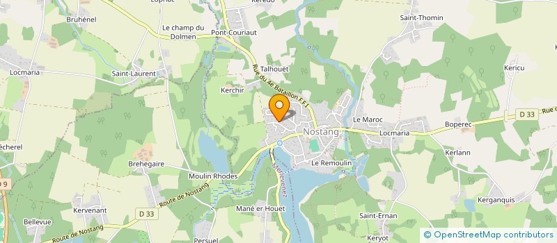 localisation de l'entreprise SIMON FLORIAN PEINTURE  NOSTANG