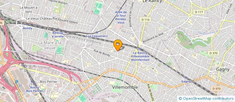 localisation de l'entreprise SIMON IMMO à VILLEMOMBLE