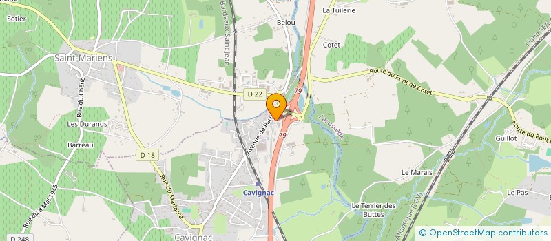 localisation de l'entreprise SIMON-OLLIER  CAVIGNAC