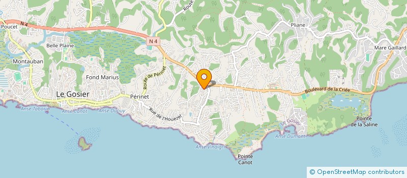 localisation de l'entreprise SIMON PYREE EURL D'ARCHITECTURE  LE GOSIER