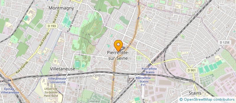 localisation de l'entreprise SIMONAS à PIERREFITTE-SUR-SEINE
