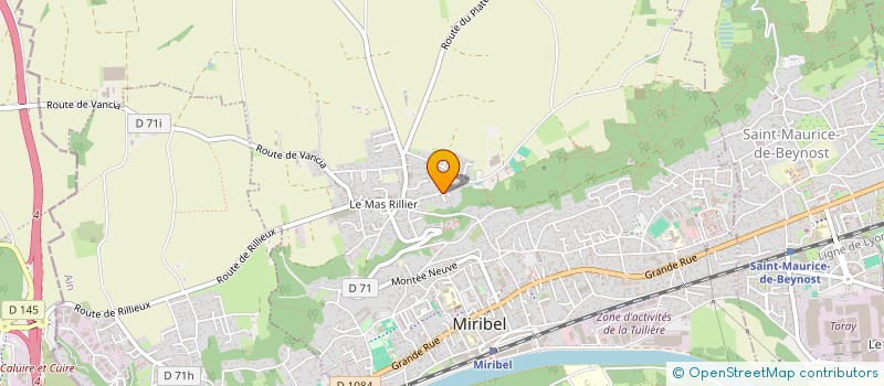 localisation de l'entreprise SIMOND à MIRIBEL
