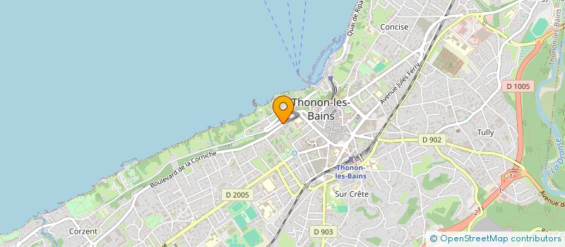 localisation de l'entreprise SIMOND-DAUX à THONON-LES-BAINS