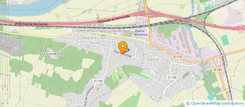 localisation de l'entreprise SIMOND SAINRAPT BRICE  MEZIERES-SUR-SEINE