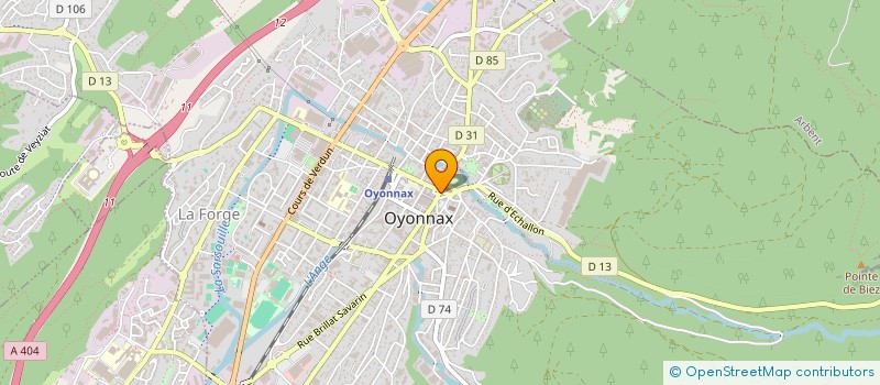 localisation de l'entreprise SIMONE à OYONNAX