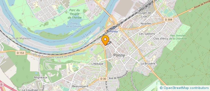 localisation de l'entreprise SIMONE ANGEVIN  POISSY